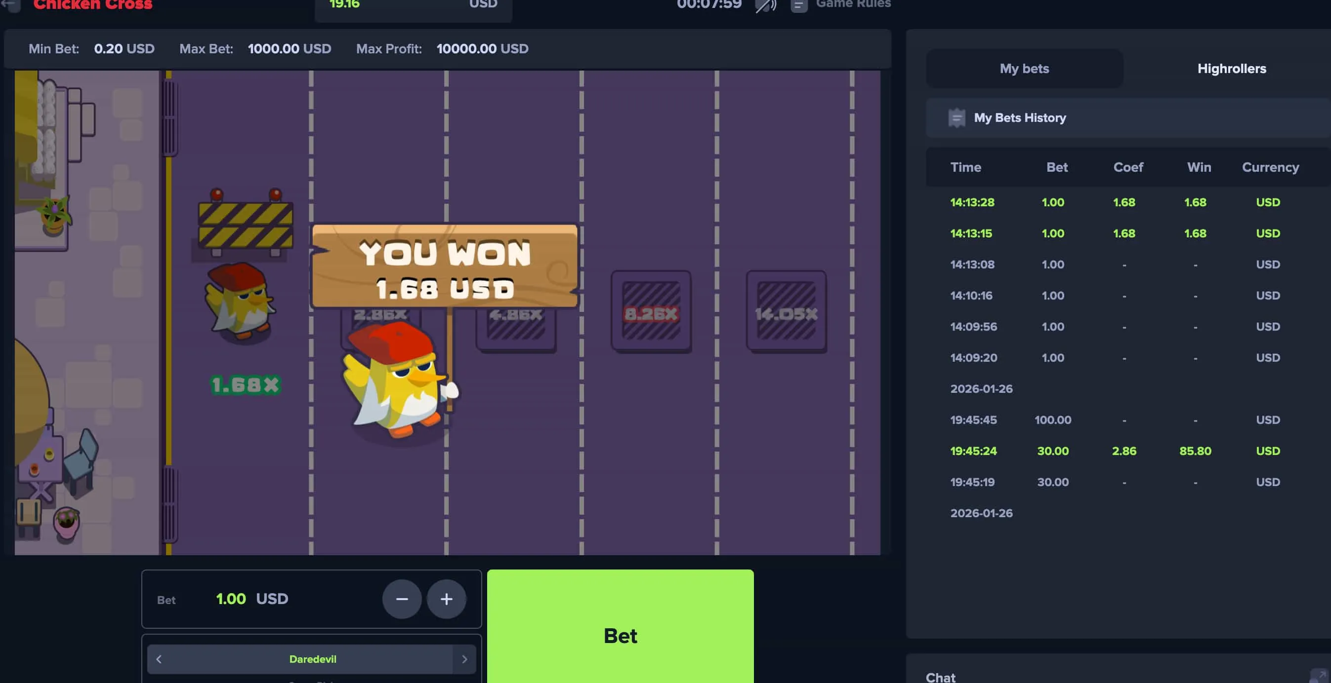 Kostenlose Chicken Cross Testversion spielen